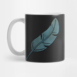 Blue Feather Mug